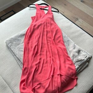 Coral BCBGMAXAZRIA XXS back cutout dress